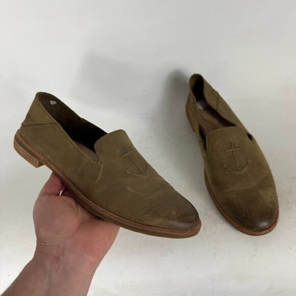 Sperry Top-Sider Seaport Levy Loafer Womens 8 Green Leather Slip-On Casual - Picture 1 of 10
